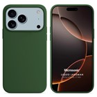 Microsonic Apple iPhone 17 Pro Kılıf Liquid Lansman Silikon Koyu Yeşil