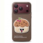 Microsonic Apple iPhone 18 Pro Kılıf Stitched Puppy Plush Cherry Cake