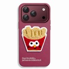Microsonic Apple iPhone 18 Pro Kılıf Stitched Puppy Plush French Fries