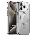 Microsonic Apple iPhone 17 Pro Max Kılıf MagSafe Luxury Electroplate Gümüş