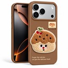 Microsonic Apple iPhone 18 Pro Max Kılıf Stitched Puppy Plush Cherry Cake