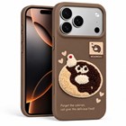 Microsonic Apple iPhone 18 Pro Max Kılıf Stitched Puppy Plush Doughnut