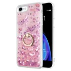 Microsonic Apple iPhone 8 Kılıf Glitter Liquid Holder Pembe