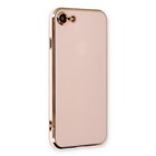 Microsonic Apple iPhone SE 2022 Kılıf Olive Plated Pembe