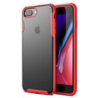 Microsonic Apple iPhone 7 Plus Kılıf Frosted Frame Kırmızı