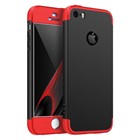 Microsonic Apple iPhone SE Kılıf Double Dip 360 Protective Siyah Kırmızı