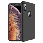 Microsonic Apple iPhone XS Max 6 5 Kılıf Double Dip 360 Protective Siyah