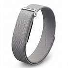 Microsonic Google Fitbit Air Kordon Hasırlı Kordon Woven Sport Loop Gri