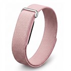 Microsonic Google Fitbit Air Kordon Hasırlı Kordon Woven Sport Loop Pembe