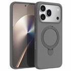 Microsonic Honor 600 Pro 5G Kılıf Aura Stant MagSafe Gri