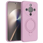 Microsonic Honor Magic 8 Lite Kılıf Aura Stant MagSafe Pembe