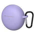 Microsonic Huawei FreeBuds 7i Mat Silikon Kılıf Lila