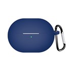 Microsonic Huawei FreeBuds Pro 4 Kılıf Askılı Mat Silikon Lacivert