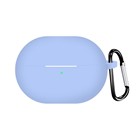 Microsonic Huawei FreeBuds Pro 4 Kılıf Askılı Mat Silikon Mavi