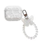Microsonic Huawei FreeBuds SE 4 ANC Kılıf Kelebek Figürlü Parıltılı Şeffaf