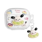 Microsonic Airpods Pro 3 Kılıf Sweet Time Dog Keychain Şeffaf
