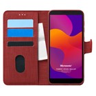 Microsonic Huawei Honor 9S Kılıf Fabric Book Wallet Kırmızı