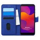 Microsonic Huawei Honor 9S Kılıf Fabric Book Wallet Lacivert