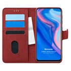 Microsonic Huawei P Smart Z Kılıf Fabric Book Wallet Kırmızı