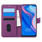 Microsonic Huawei P Smart Z Kılıf Fabric Book Wallet Mor