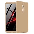 Microsonic Huawei Mate 10 Lite Kılıf Double Dip 360 Protective Gold