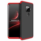 Microsonic Huawei Mate 30 Lite Kılıf Double Dip 360 Protective Siyah Kırmızı