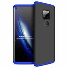 Microsonic Huawei Mate 30 Lite Kılıf Double Dip 360 Protective Siyah Mavi