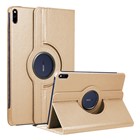 Microsonic Huawei MatePad 10 4 Kılıf 360 Rotating Stand Deri Gold