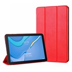 Microsonic Huawei MatePad SE Kılıf Slim Translucent Back Smart Cover Kırmızı