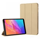 Microsonic Huawei MatePad T8 8 Kılıf Slim Translucent Back Smart Cover Gold