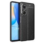 Microsonic Huawei Nova 9 SE Kılıf Deri Dokulu Silikon Siyah