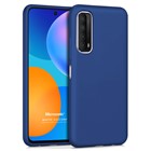 Microsonic Matte Silicone Huawei P Smart 2021 Kılıf Lacivert