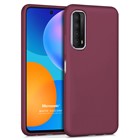 Microsonic Matte Silicone Huawei P Smart 2021 Kılıf Mor