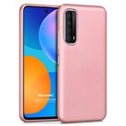 Microsonic Matte Silicone Huawei P Smart 2021 Kılıf Rose Gold