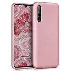 Microsonic Matte Silicone Huawei P Smart S Kılıf Rose Gold