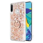 Microsonic Huawei P30 Lite Kılıf Glitter Liquid Holder Gold