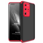 Microsonic Huawei P40 Pro Kılıf Double Dip 360 Protective Siyah Kırmızı