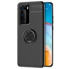 Microsonic Huawei P40 Pro Kılıf Kickstand Ring Holder Siyah