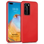 Microsonic Matte Silicone Huawei P40 Pro Kılıf Kırmızı