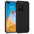 Microsonic Matte Silicone Huawei P40 Pro Kılıf Siyah