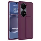 Microsonic Huawei P50 Pro Kılıf Hand Strap Mor