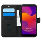 Microsonic Huawei Y5P Kılıf Fabric Book Wallet Siyah