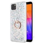 Microsonic Huawei Honor 9S Kılıf Glitter Liquid Holder Gümüş