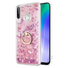 Microsonic Huawei Y6P Kılıf Glitter Liquid Holder Pembe