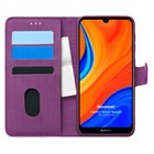 Microsonic Huawei Y6S Kılıf Fabric Book Wallet Mor