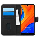 Microsonic Huawei Y6S Kılıf Fabric Book Wallet Siyah