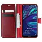 Microsonic Huawei Y7 2019 Kılıf Delux Leather Wallet Kırmızı