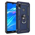 Microsonic Huawei Y7 Prime 2019 Kılıf Military Ring Holder Lacivert