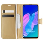 Microsonic Huawei Y7P Kılıf Delux Leather Wallet Gold