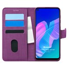 Microsonic Huawei Y7P Kılıf Fabric Book Wallet Mor